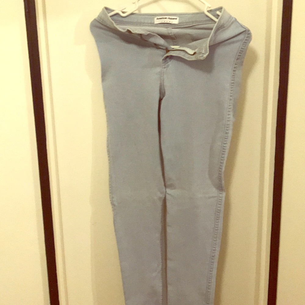 American apparel denim jeggings